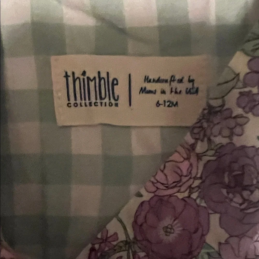 Thimble Baby Girl Purple and Green Floral dress 6-12M Spring Summer Outfit